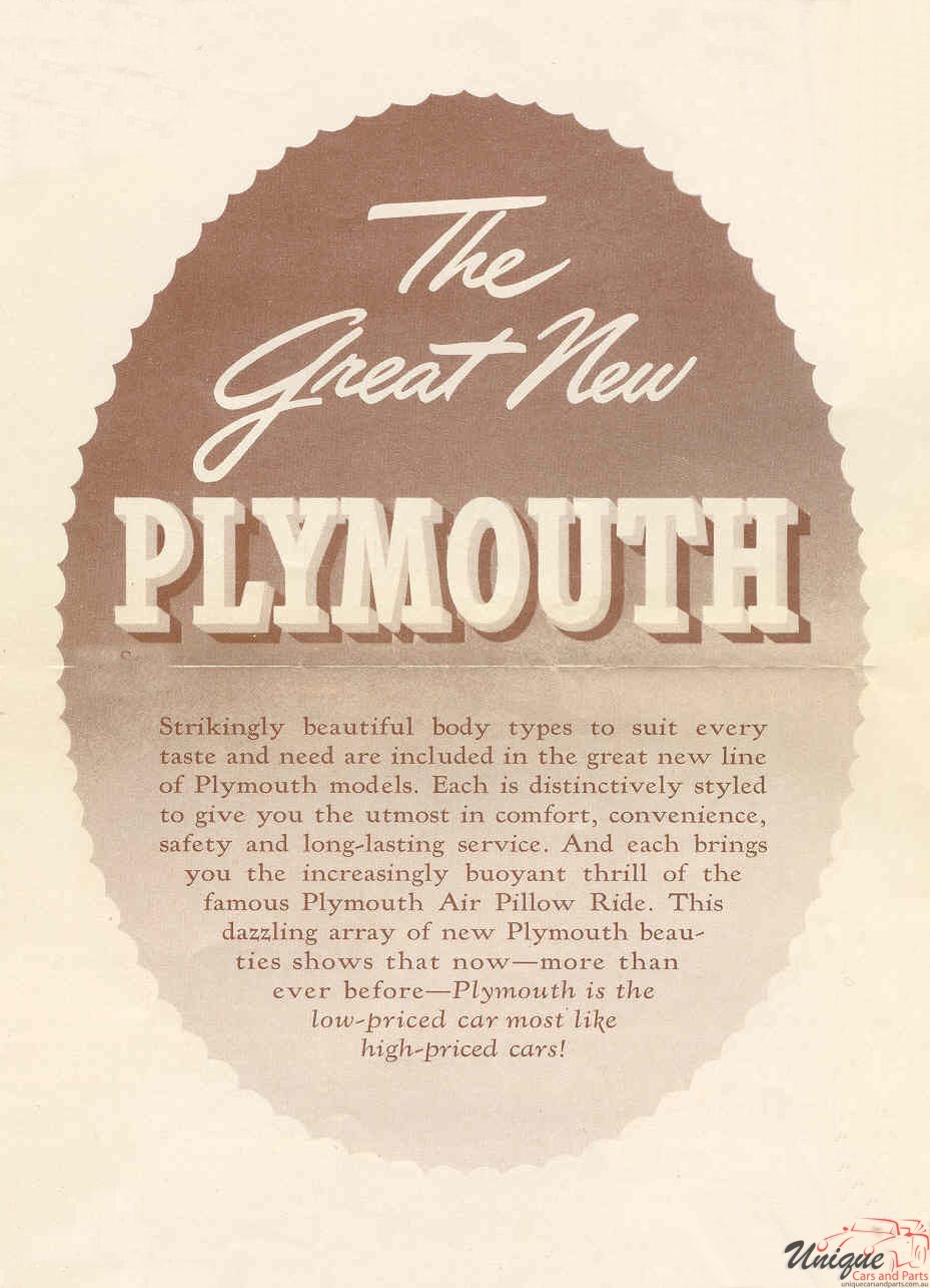 1949 Plymouth Brochure Page 8